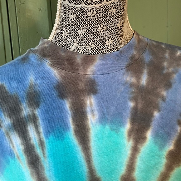 Hanes Beefy Tee 100% Cotton Single Stitch Tye Dye Tee Shirt - Picture 4 of 9